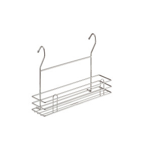 Полка для специй одноярусная, цвет: Хром