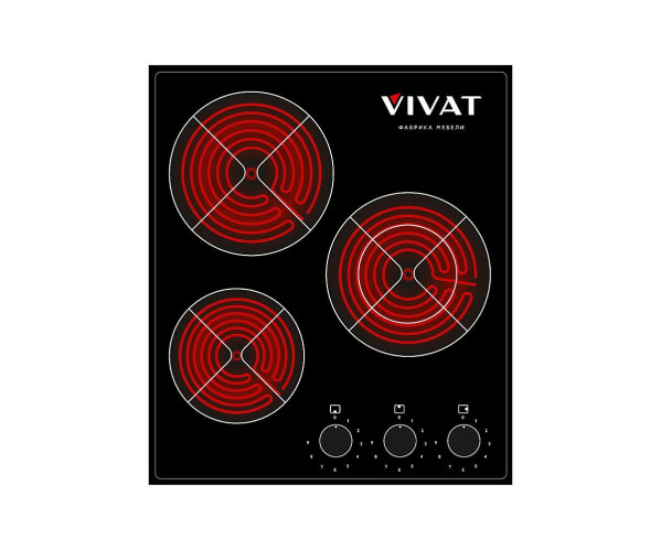 Муляж варочной панели «VIVAT» | Черный, Преимущество установки муляжа варочной панели заключается в том, что установка производится поверх кухонной мебели без врезки сверления отверстий.