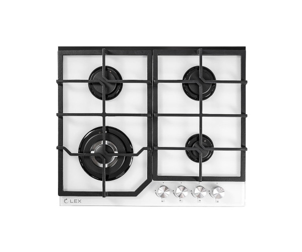 Газовая варочная поверхность GVG 640-1 WH | Белый, 95*600*510