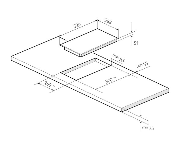 Электрическая варочная поверхность EVH 320A BL | Стеклокерамика, Черный цвет