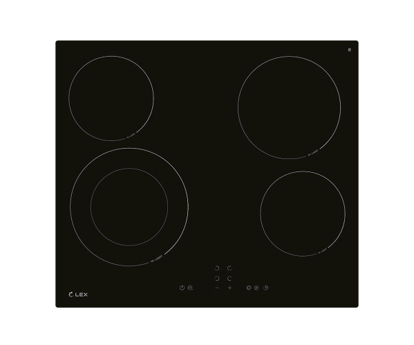 Электрическая варочная поверхность EVH 641A BL | Стеклокерамика, Черный