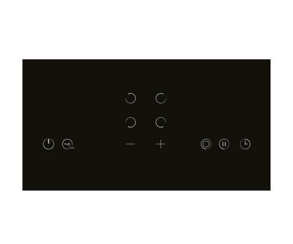 Электрическая варочная поверхность EVH 641A BL | Стеклокерамика, Черный