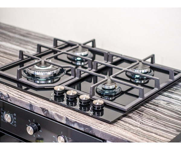 Газовая варочная поверхность GVG 640-1 BL | Черный, 95*600*510 мм