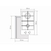 Газовая варочная поверхность GVG 321 WH | Белый, характеристики