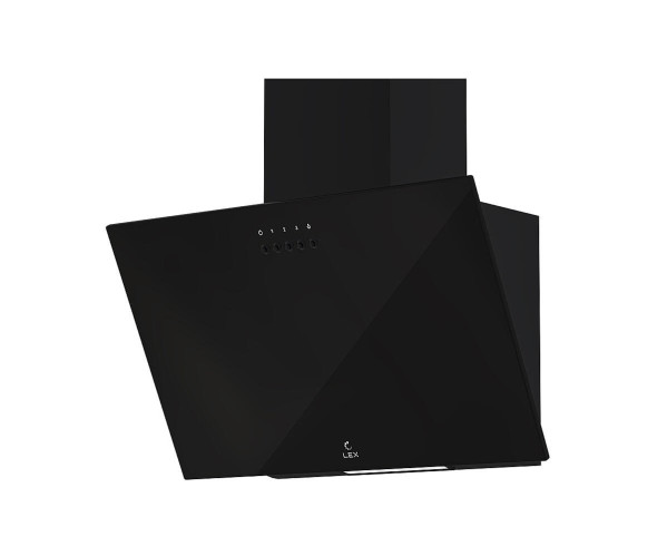 Наклонная вытяжка MOZA 600 черного цвета