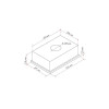 Встраиваемая вытяжка GS BLOC LIGHT 600, Нержавеющая сталь
