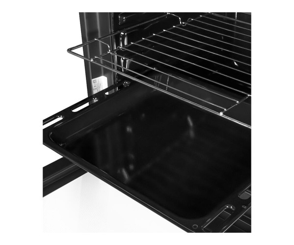 Электрический духовой шкаф EDM 075 BBL, Черный, Стекло, 60 л