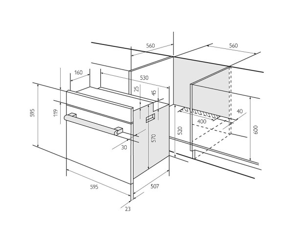 Электрический духовой шкаф EDM 073 WH | Белый, характеристики