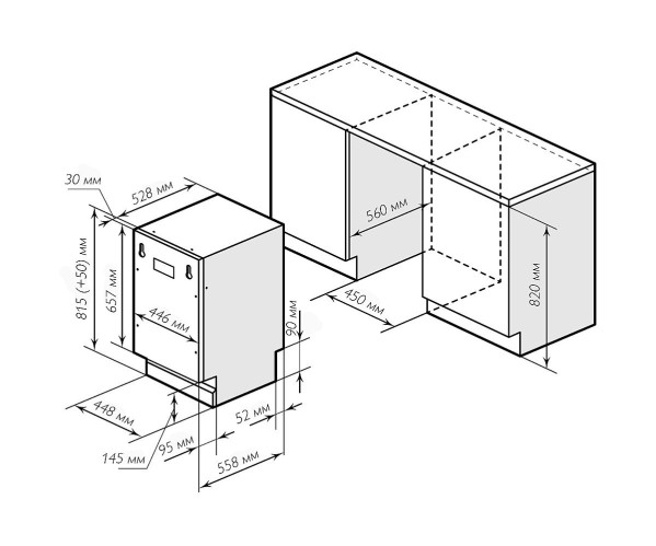Посудомоечная машина PM 4562 B | Нержавеющая сталь, характеристики