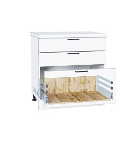 Ящик высокий POWER BOX2 с 2-ым рейлингом, цвет: Дуб Вотан