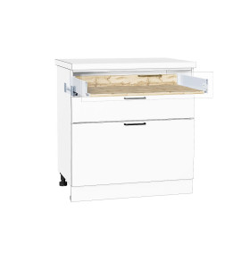 Ящик низкий POWER BOX1, цвет: Дуб Вотан/W Белый