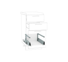 Ящик высокий POWER BOX2 с рейлингом, цвет: Белый