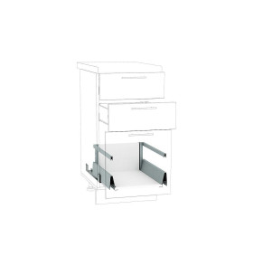 Ящик высокий POWER BOX2 с рейлингом, цвет: Белый