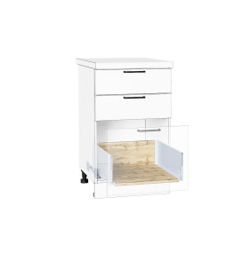 Ящик высокий POWER BOX3, цвет: Дуб Вотан/W Белый