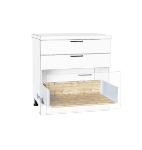 Ящик высокий POWER BOX3, цвет: Дуб Вотан/W Белый