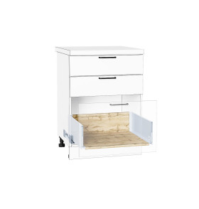 Ящик высокий POWER BOX3, цвет: Дуб Вотан/W Белый