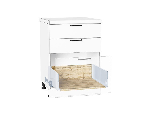 Ящик высокий POWER BOX3 | Дуб Вотан/W Белый, 600