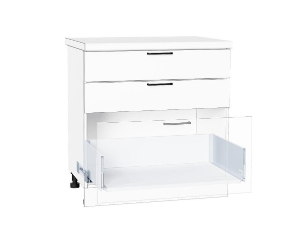 Ящик высокий POWER BOX3 | Белый/W Белый, Комплектующие