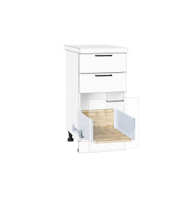 Ящик высокий POWER BOX3, цвет: Дуб Вотан/W Белый