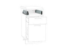 Ящик низкий POWER BOX1, цвет: Белый/Серый