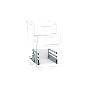 Ящик высокий POWER BOX2 с 2-ым рейлингом, цвет: Белый