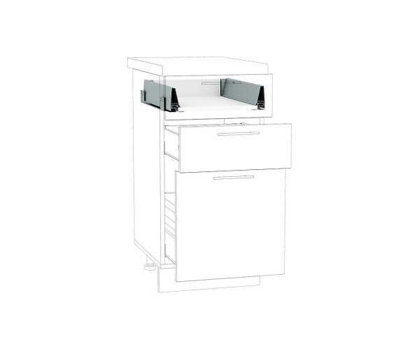 Ящик низкий POWER BOX1 | Белый/Серый, 400