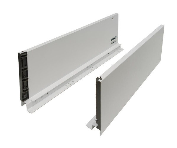 Направляющие с доводчиком для большого ящика POWER BOX, W Белый, сталь, пластик