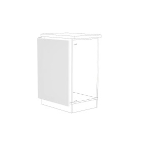 Фасад боковой для нижнего шкафа ФТ 716, цвет: Белый