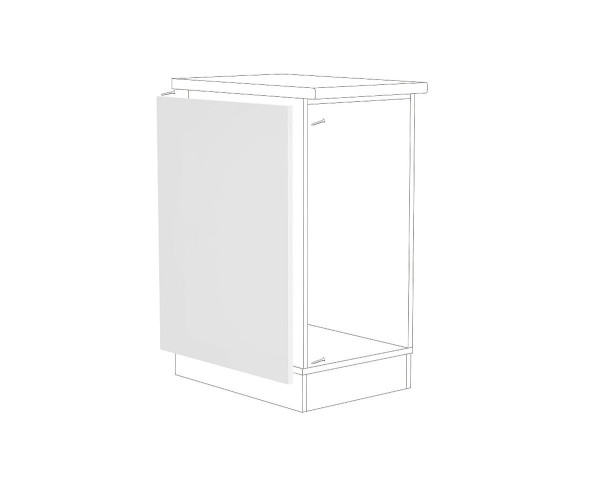 Фасад боковой для нижнего шкафа ФТ 716 | Белый, ЛДСП