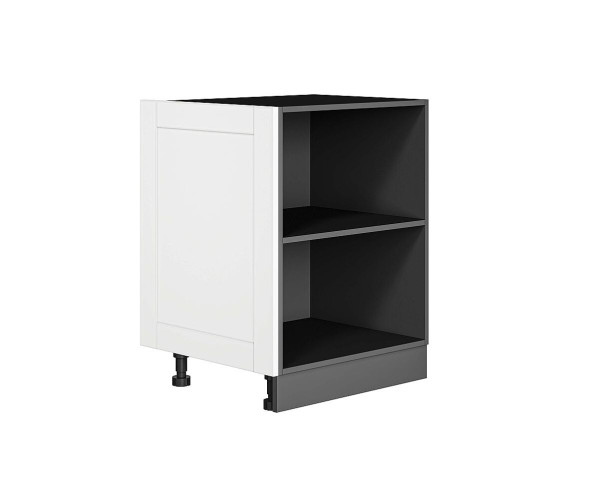 Фасад боковой Лофт для нижнего шкафа | White Silk, МДФ