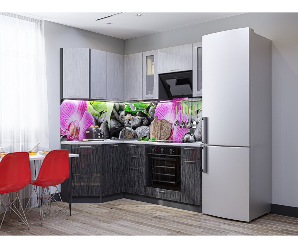 Валерия-М-04 | Серая/Черная, Угловая