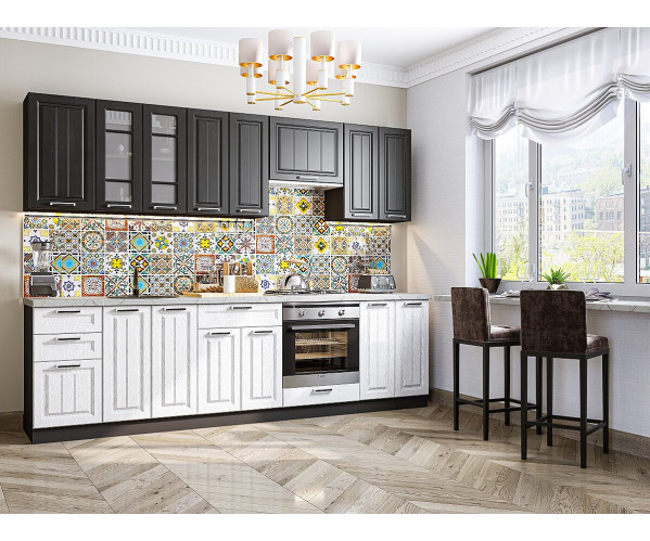 Корпусная мебель VIVAT Прага-02 | Венге Премиум/Белое дерево, характеристики