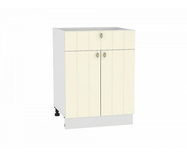 Шкаф нижний с 2-мя дверцами и ящиком Прованс | Ваниль, характеристики