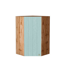 Шкаф верхний угловой Прованс, цвет: Гoлyбoй