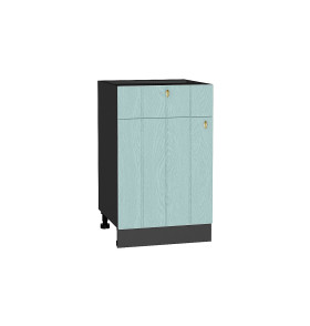 Шкаф нижний с 1-ой дверцей и ящиком Прованс, цвет: Гoлyбoй