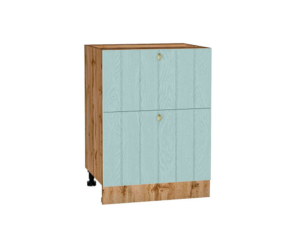 Шкаф нижний с 2-мя ящиками Прованс | Голубой, характеристики