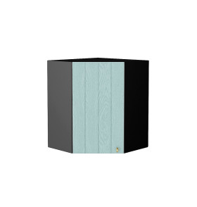 Шкаф верхний угловой Прованс, цвет: Гoлyбoй