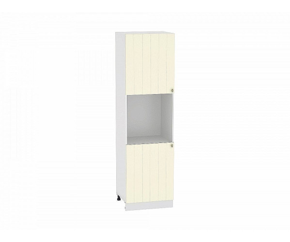 Шкаф пенал с 2-мя дверцами под технику Прованс Ваниль