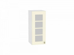 Шкаф верхний с 1-ой остекленной дверцей Прованс, цвет: Ваниль