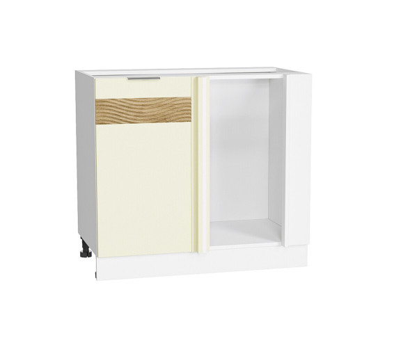 Шкаф нижний угловой Терра DL | Ваниль Софт, угловой шкаф
