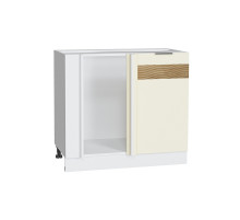 Шкаф нижний угловой Терра DR, цвет: Ваниль Софт