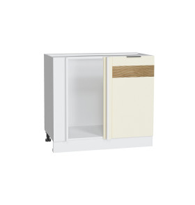 Шкаф нижний угловой Терра DR, цвет: Ваниль Софт