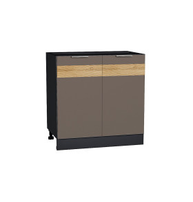 Шкаф нижний с 2-мя дверцами Терра D, цвет: Смоки Софт