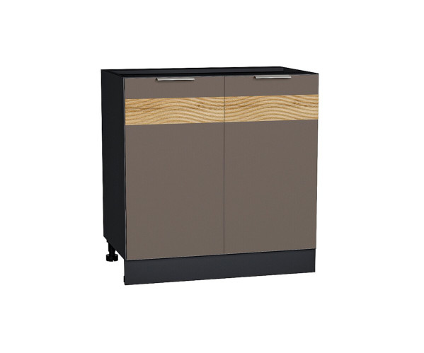 Шкаф нижний с 2-мя дверцами Терра D, Смоки Софт, 800