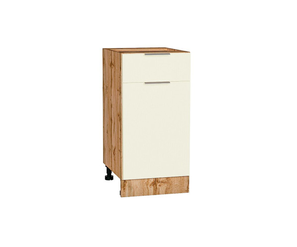 Шкаф нижний с 1-ой дверцей и ящиком Терра | Ваниль Софт, 400