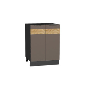 Шкаф нижний с 2-мя дверцами Терра D, цвет: Смоки Софт
