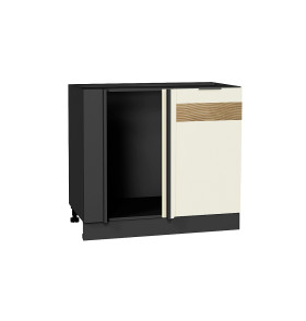 Шкаф нижний угловой Терра DR, цвет: Ваниль Софт