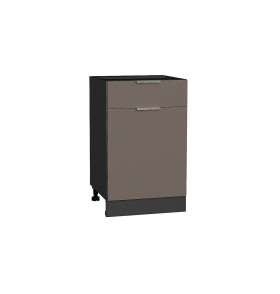 Шкаф нижний с 1-ой дверцей и ящиком Терра, цвет: Смоки Софт