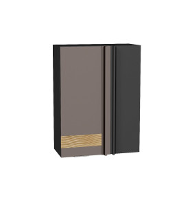 Шкаф верхний прямой угловой Терра DL, цвет: Смоки Софт