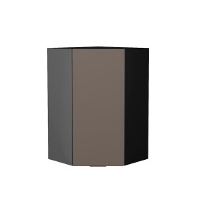 Шкаф верхний угловой Терра, цвет: Смоки Софт